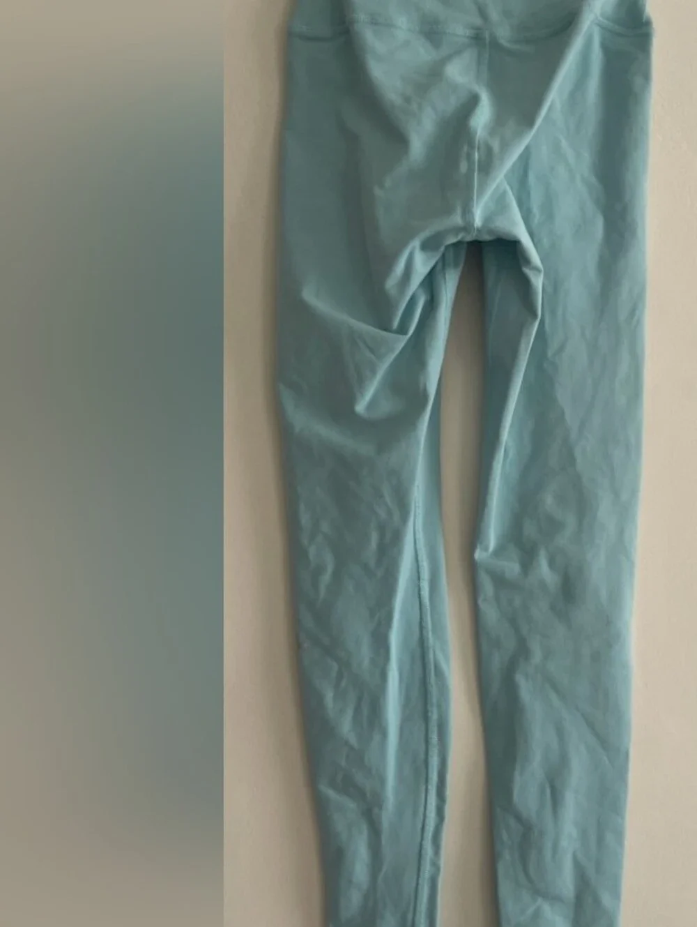 ALO High Rise Airbrush Leggings Aqua Blue XXS EUC